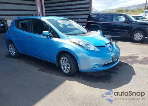 2015 Nissan Leaf S z USA, uszkodzony, nr VIN 1N4AZ0CP3FC318923
